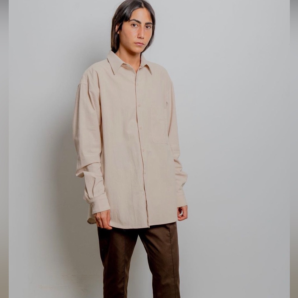 Colbo• NYC button down shirt in washed tended OSFM